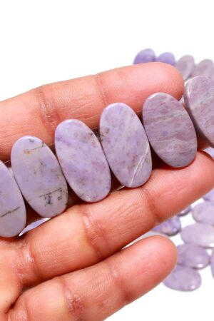 Natural Lavender Jade Pair – Soft Purple Healing Stones from Turkey
