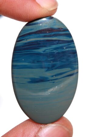 Leland Glass Polished Pebbles – Vibrant Blue & Gray Gemstones from Arizona