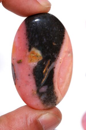 Natural Pink Opal Polished Pebbles – Soft Pink & White Gemstones from Mexico