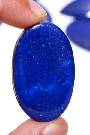 Natural Lapis Lazuli Polished Pebbles – Deep Blue & Gold Gemstones from Afghanistan