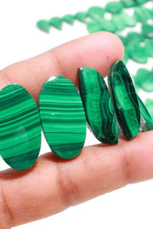 Natural Malachite Pairs – Deep Green Banded Healing Stones from Congo, Africa