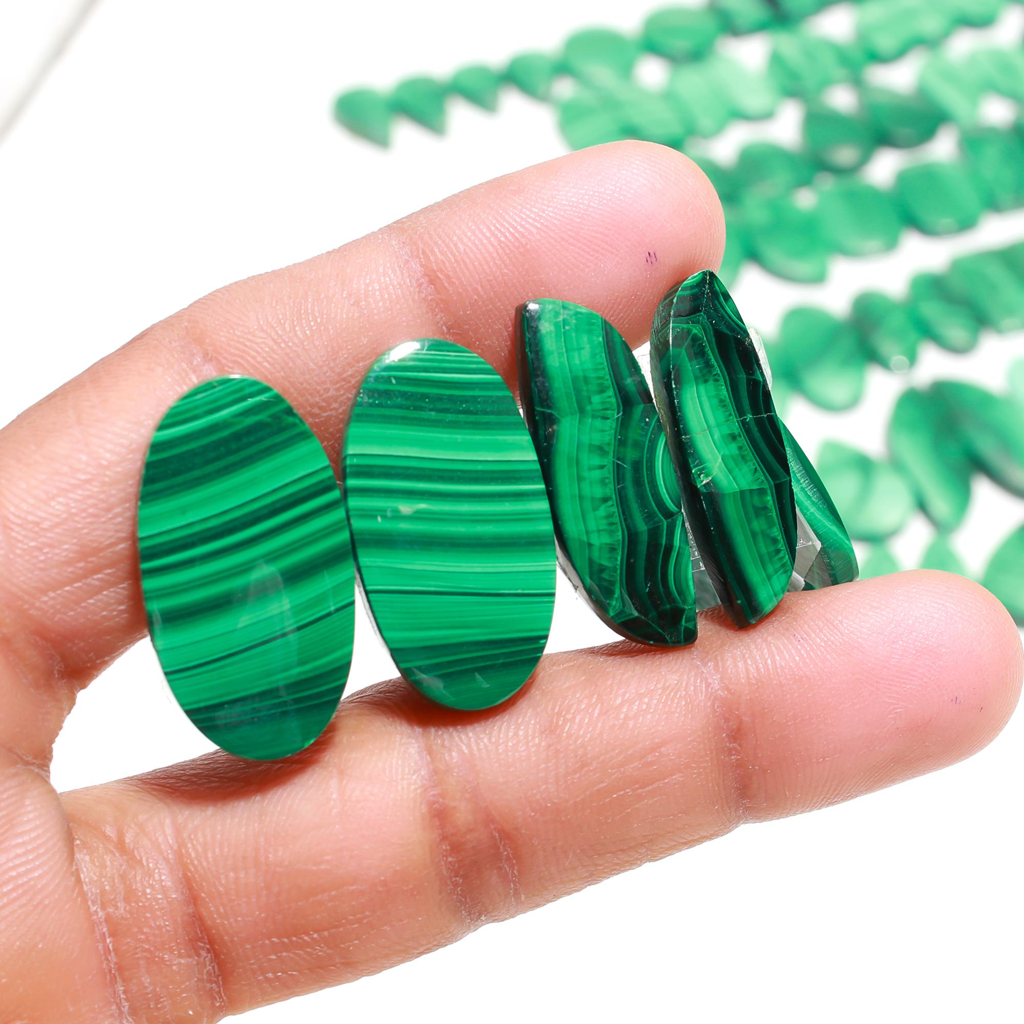 Natural Malachite Pairs – Deep Green Banded Healing Stones from Congo, Africa