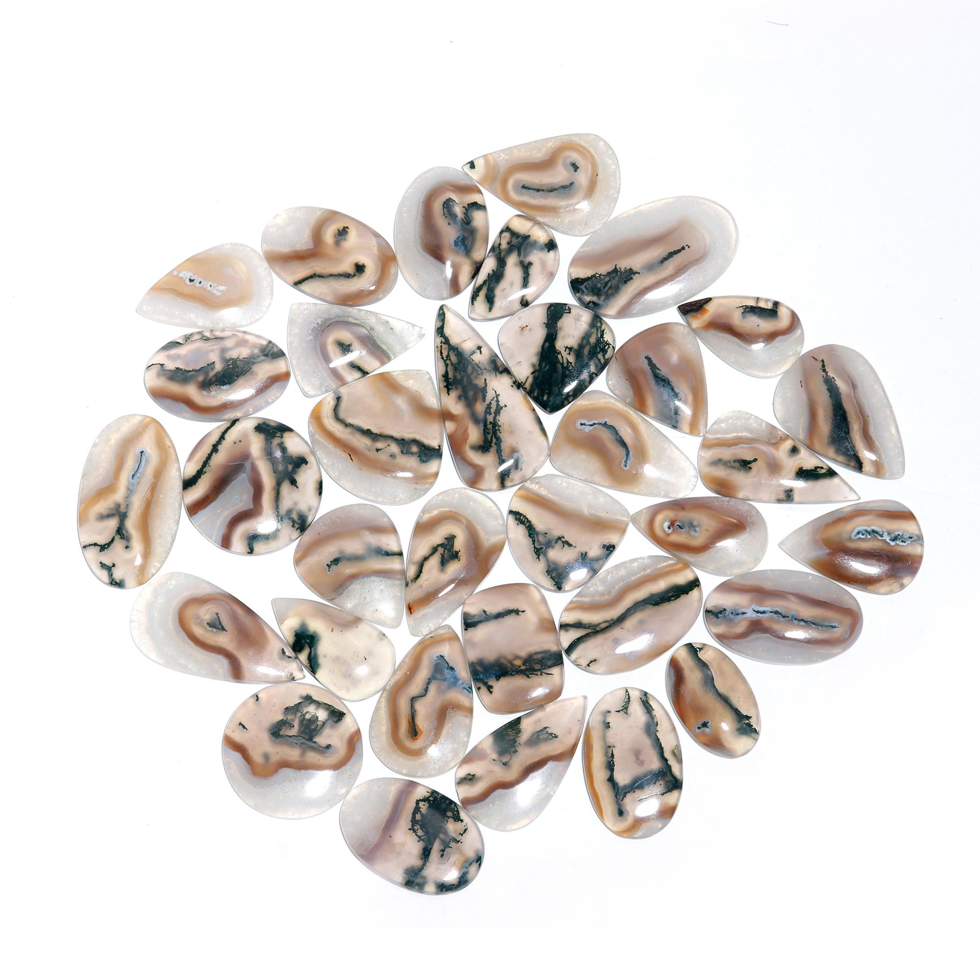 Natural Solar Moss – Green & White Healing Crystal from India - Image 2