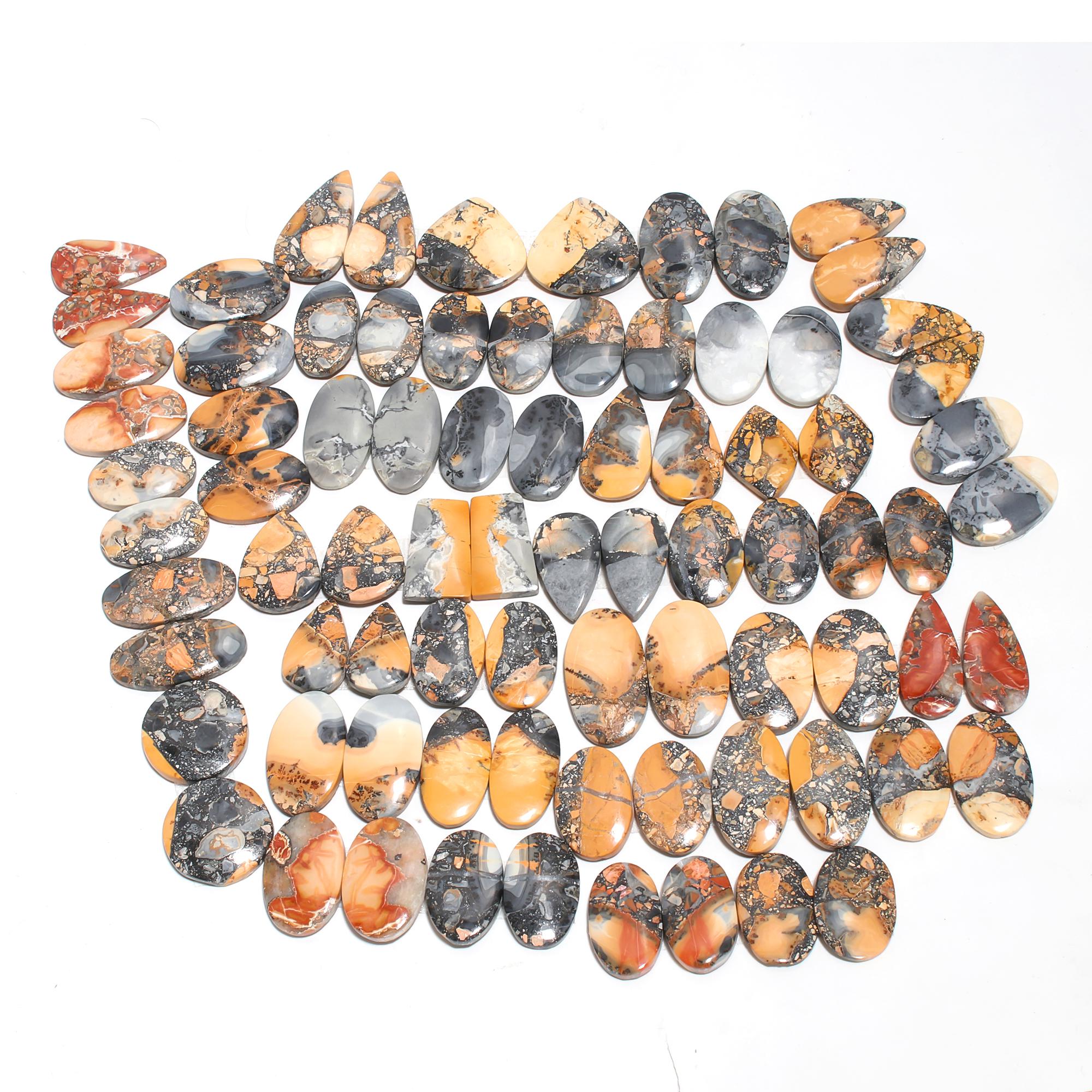 Natural Maligano Jasper Pair – Earthy Brown & Red Healing Stones from Indonesia - Image 3