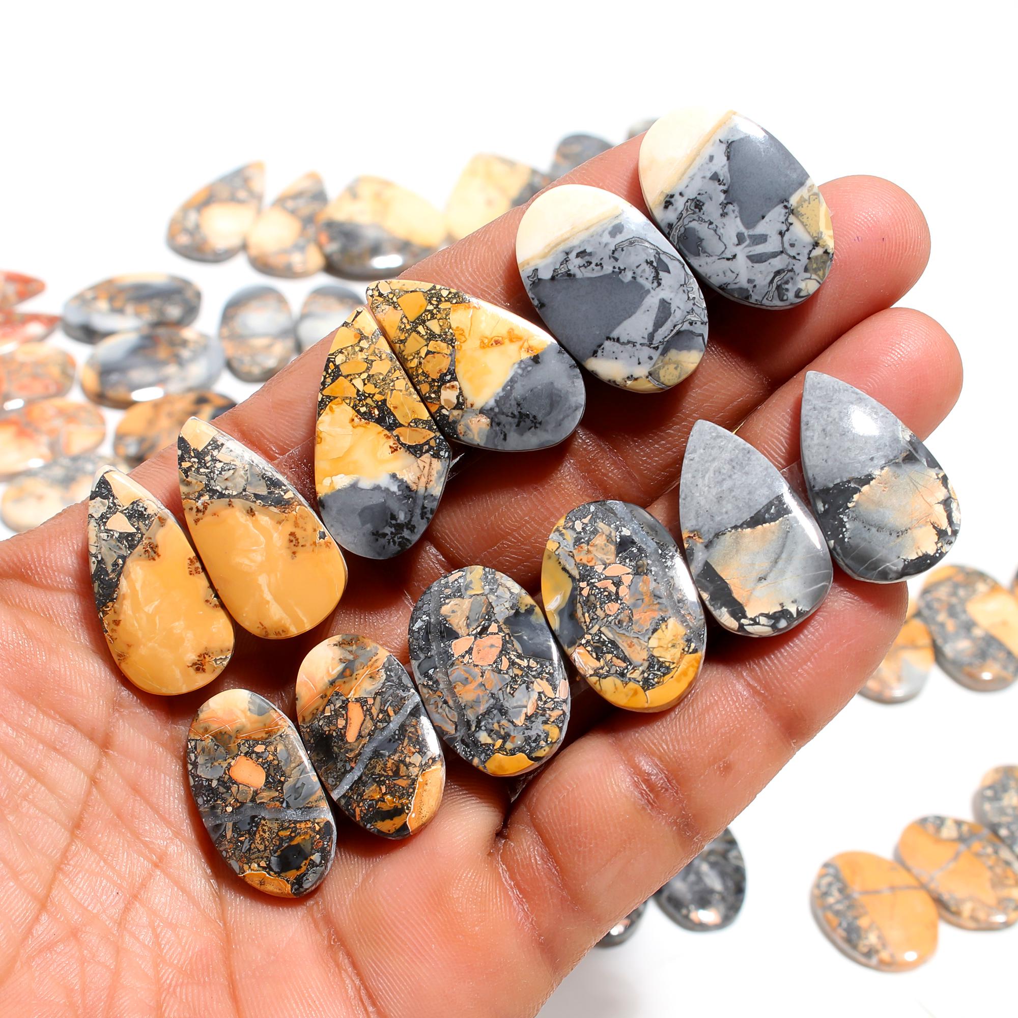 Natural Maligano Jasper Pair – Earthy Brown & Red Healing Stones from Indonesia - Image 2