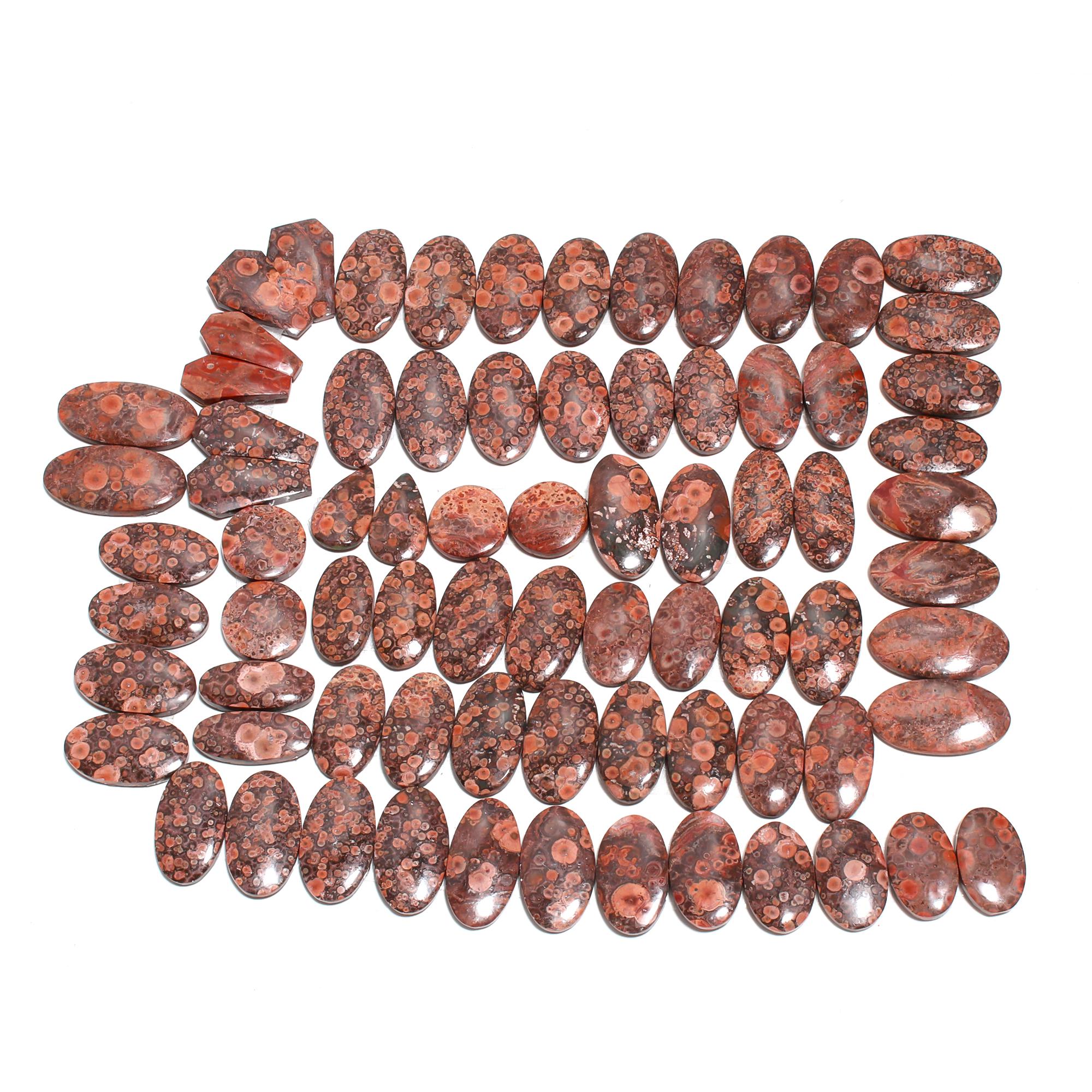 Natural Poppy Jasper Pair β Vibrant Red & Yellow Healing Stones from Mexico - Image 3