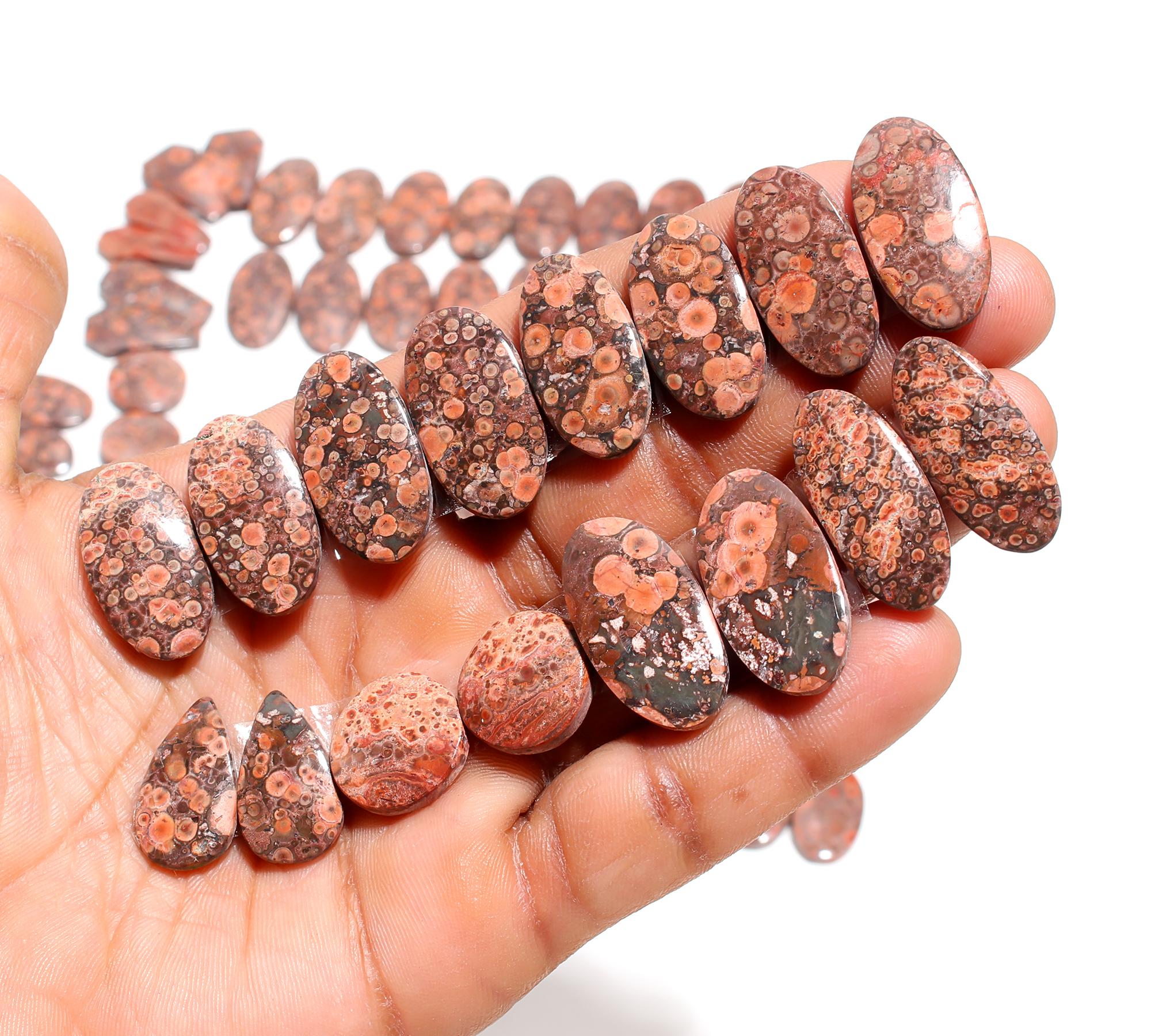 Natural Poppy Jasper Pair β Vibrant Red & Yellow Healing Stones from Mexico - Image 2