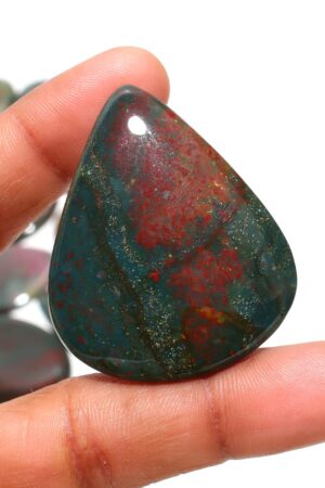 Natural Bloodstone – Green & Red Healing Stone from India
