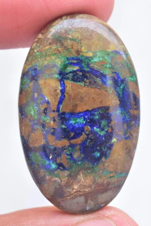 Azurite Malachite Cabochon / Azurite Malachite Gemstone / Oval Shape / 56.05 Ct. / 38x23x7 mm / Loose Gemstone / K-463