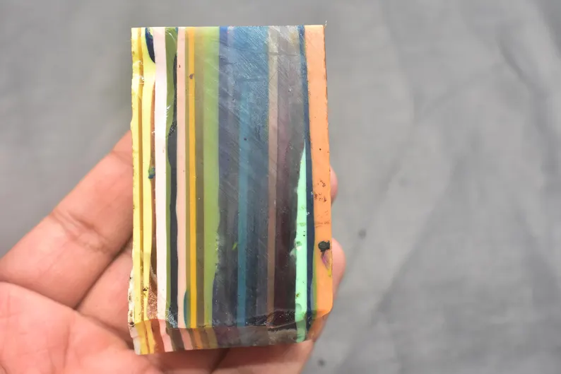 Surfite Surfboard Resin Wholesale Bulk Rough Surfstone Slices From California Gemstone / 75x43x45 mm / 758.20 Ct. / Loose Gemstone / Q-187