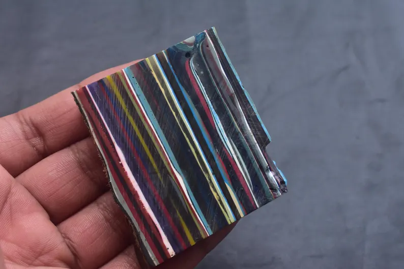 Surfite Surfboard Resin Wholesale Bulk Rough Surfstone Slices From California Gemstone / 58x52x13 mm / 239.50 Ct. / Loose Gemstone / Q-188