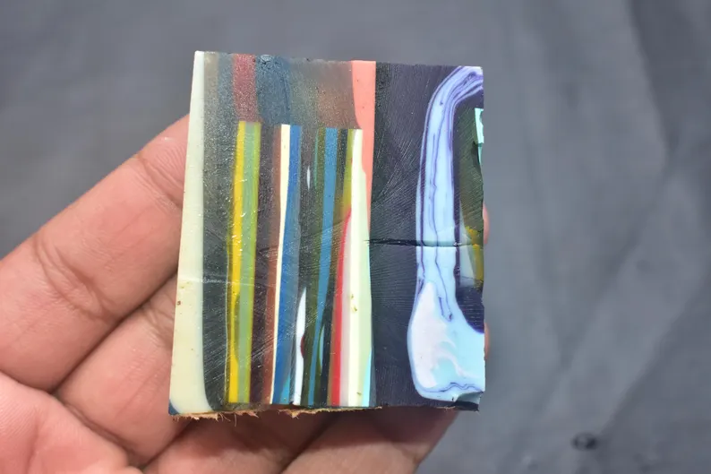 Surfite Surfboard Resin Wholesale Bulk Rough Surfstone Slices From California Gemstone / 55x46x20 mm / 262.60 Ct. / Loose Gemstone / Q-190