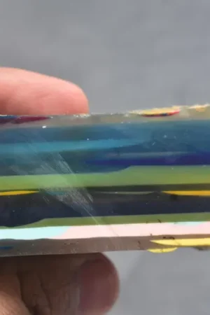 Surfite Surfboard Resin Wholesale Bulk Rough Surfstone Slices From California Gemstone / 82x48x27 mm / 678.40 Ct. / Loose Gemstone / Q-196