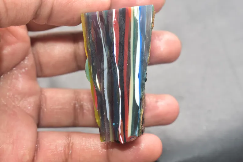 Surfite Surfboard Resin Wholesale Bulk Rough Surfstone Slices From California Gemstone / 57x39x27 mm / 274.80 Ct. / Loose Gemstone / Q-202