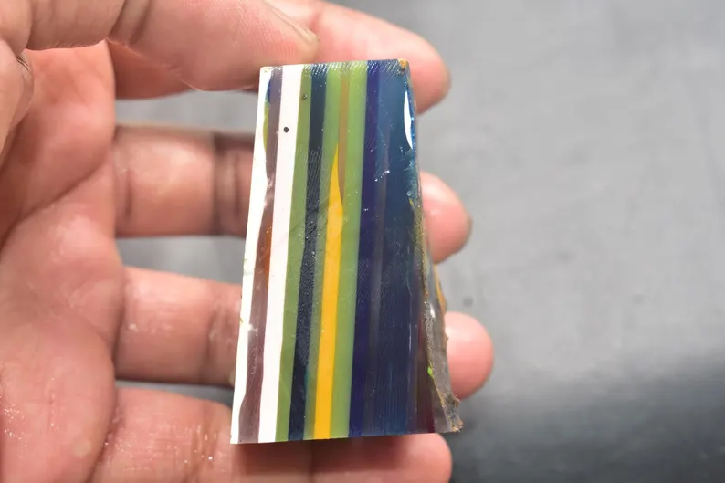 Surfite Surfboard Resin Wholesale Bulk Rough Surfstone Slices From California Gemstone / 56x40x28 mm / 385.40 Ct. / Loose Gemstone / Q-201