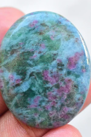 Ruby Kyanite Cabochon / Top Selection Ruby Kyanite Gemstone / Oval Shape / 36.40 Ct. / 33x22x4 mm / Loose Gemstone G-770