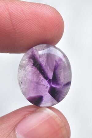 Star Amethyst Cabochon / High Quality Star Amethyst Trapiche Gemstone / Oval Shape / 12.60 Ct. / 18x15x6 mm / Loose Gemstone H-823