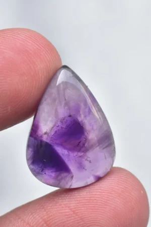 Star Amethyst Cabochon / High Quality Star Amethyst Trapiche Gemstone / Pear Shape / 12.70 Ct. / 21x15x5 mm / Loose Gemstone H-822