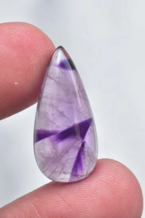 Star Amethyst Cabochon / High Quality Star Amethyst Trapiche Gemstone / Pear Shape / 10.05 Ct. / 24x12x6 mm / Loose Gemstone H-814