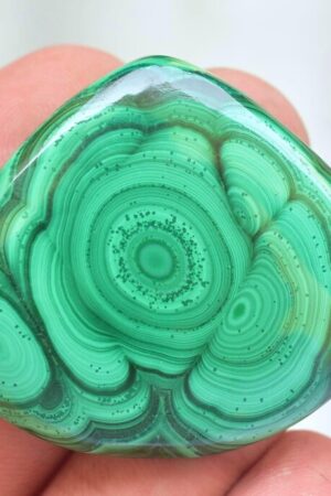 Malachite Cabochon / High Quality Malachite Gemstone / Pear Shape / 103.20 Ct. / 36x42x7 mm / Loose Gemstone / J-722