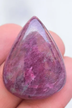 Ruby Cabochon / High Quality Ruby Gemstone / Pear Shape / 61.65 Ct. / 32x24x8 mm / Loose Gemstone / K-158