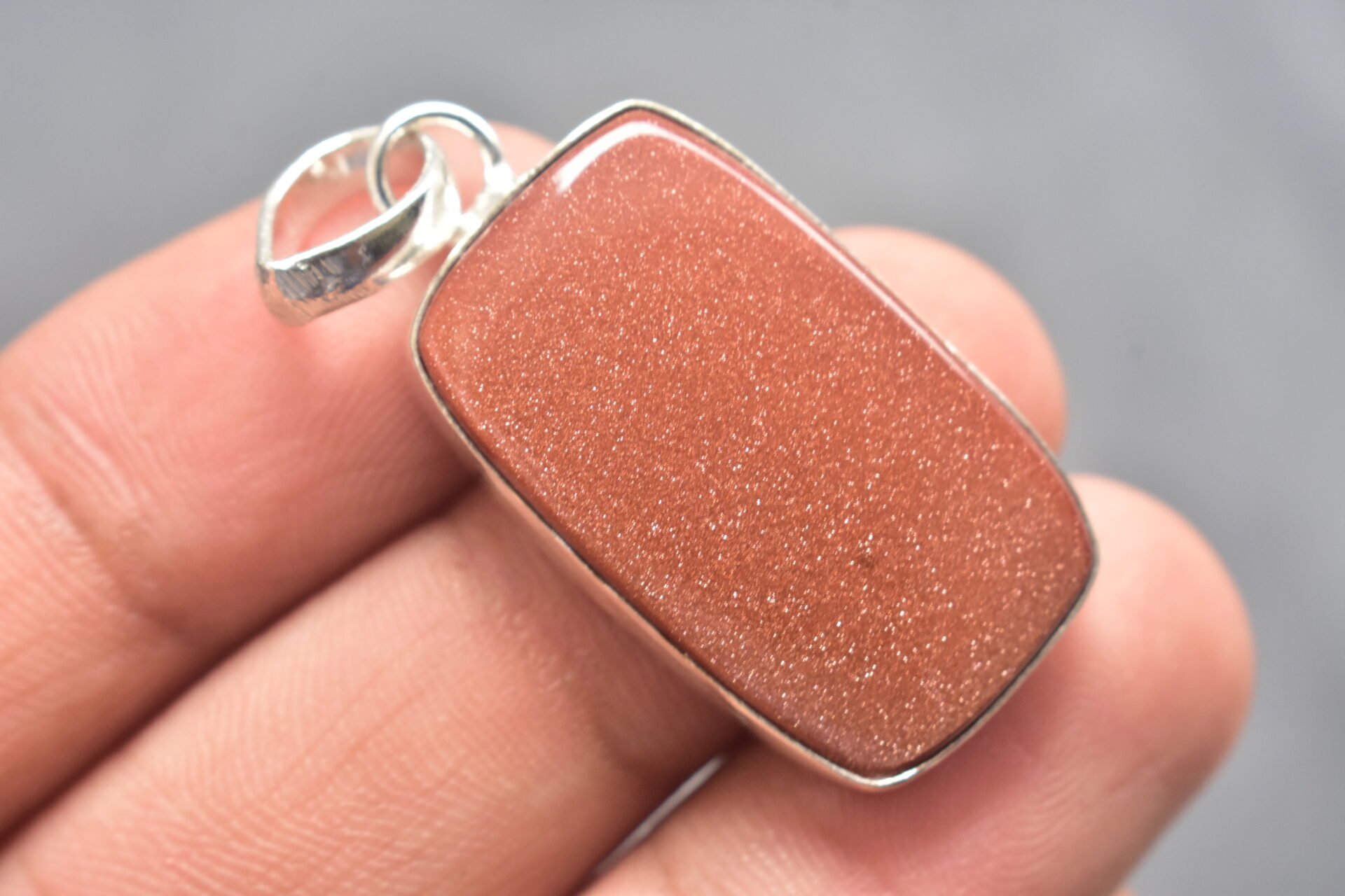 Sun Star Cabochon / Plated Silver Pendant / For Jewelry / Cushion Shape / Loose Gemstone Jewelrys A-290 - Image 4