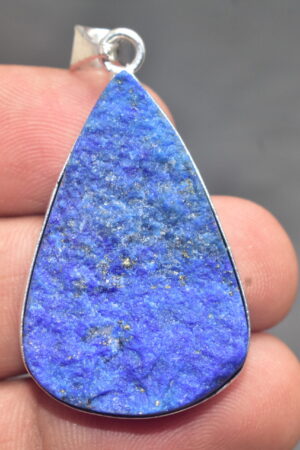 Lapis Lazuli Cabochon / Plated Silver Pendant / For Jewelry / Pear Shape / Loose Gemstone Jewelrys A-261