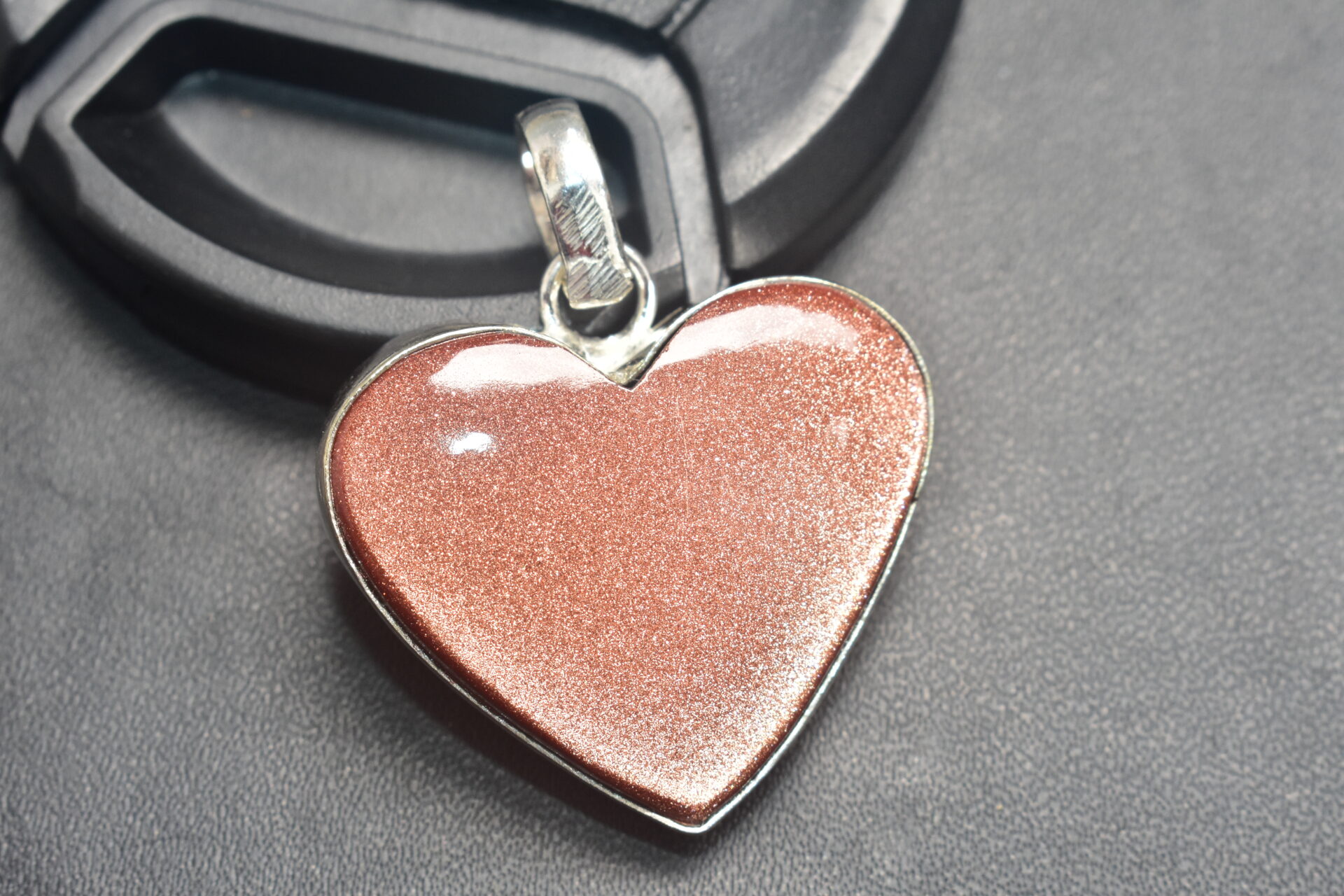 Sun Sitara Cabochon / Plated Silver Pendant / For Jewelry / Heart Shape / Loose Gemstone Jewelrys A-275 - Image 2