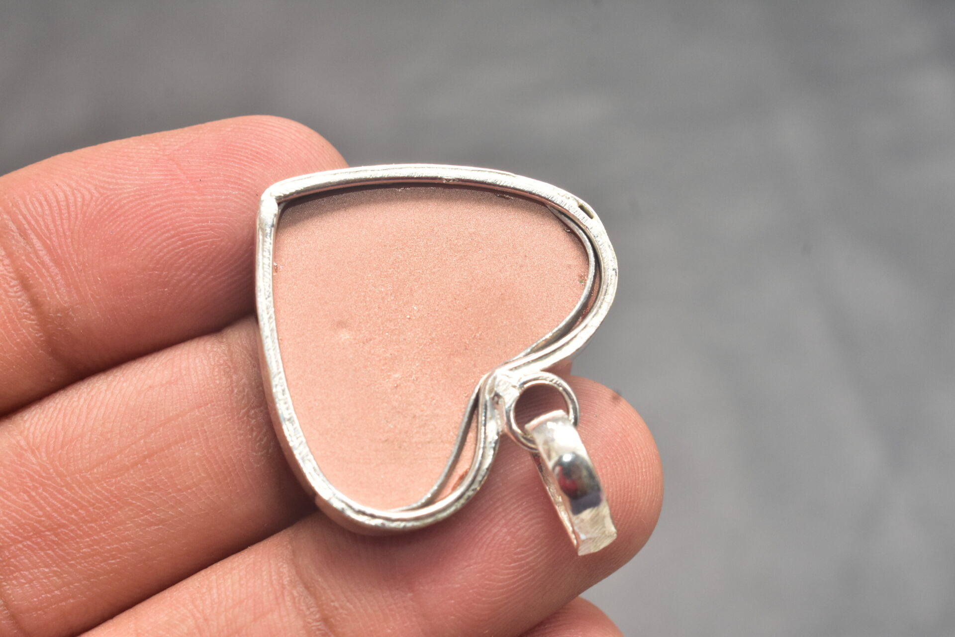 Sun Sitara Cabochon / Plated Silver Pendant / For Jewelry / Heart Shape / Loose Gemstone Jewelrys A-275 - Image 6