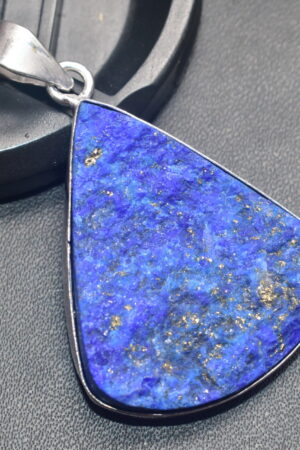 Lapis Lazuli Cabochon /  Plated Silver Pendant / For Jewelry / Pear Shape / Loose Gemstone Jewelrys A-282
