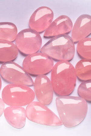 Top Grade !!! Pink Rose Quartz lot Cabochon / for Jewelry / Mix Shape And Size / 161.25 grams / Q- 810 / [ 20 Pc ]