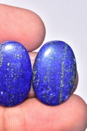 Lapis Lazuli Pair Cabochon / Lapis Lazuli Pair Gemstone / For Jewelry / Oval Shape / 21.80 ct / 22x15x3 mm Loose Gemstone Q-715