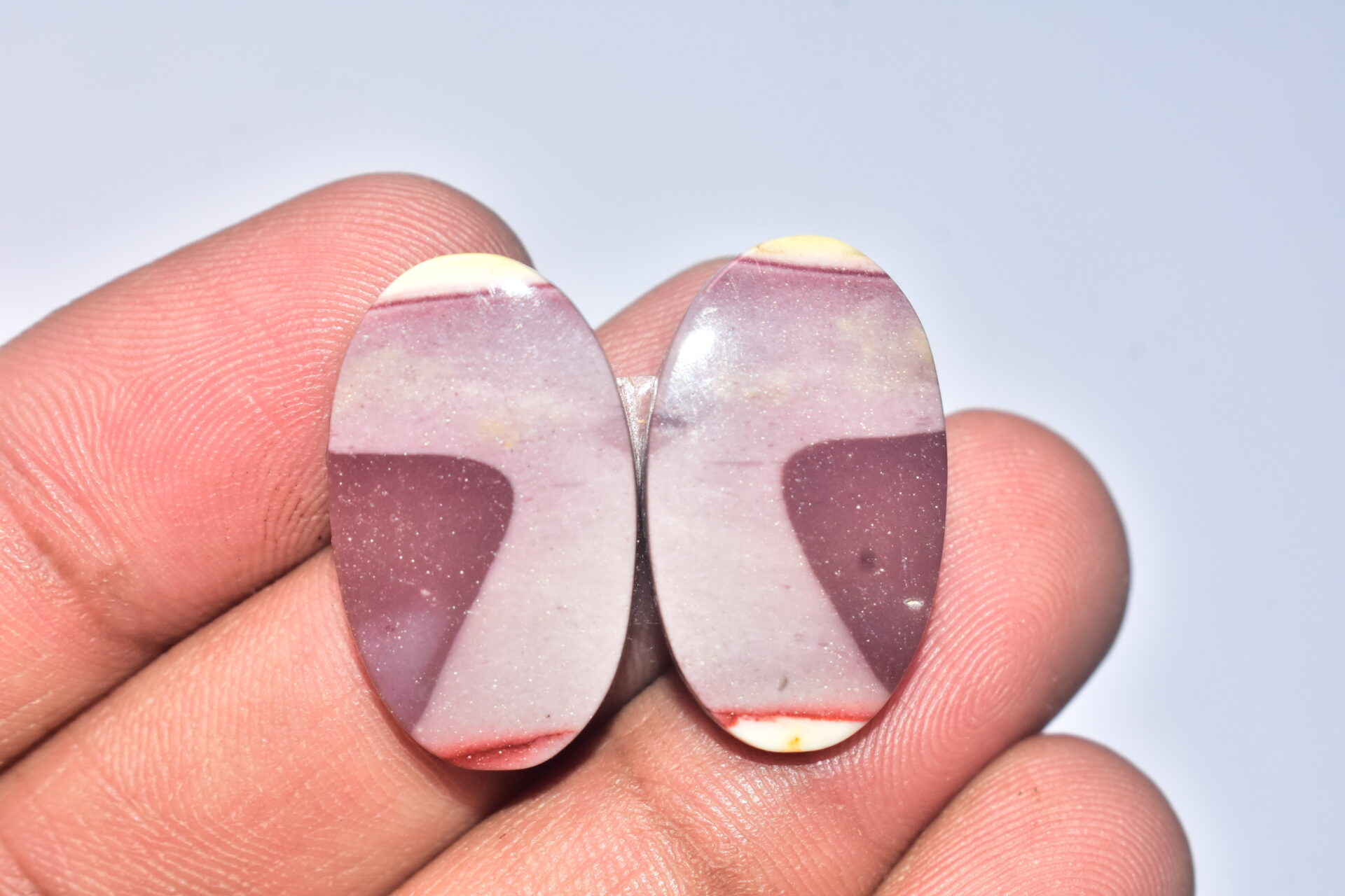 Mookaite Cabochon / Natural Red Mookaite Gemstone / For Wire Wrap Jewelry / Oval Shape / 28.60 Ct/ 25x15x4 mm. / Loose Gemstone / Q- 739 - Image 3