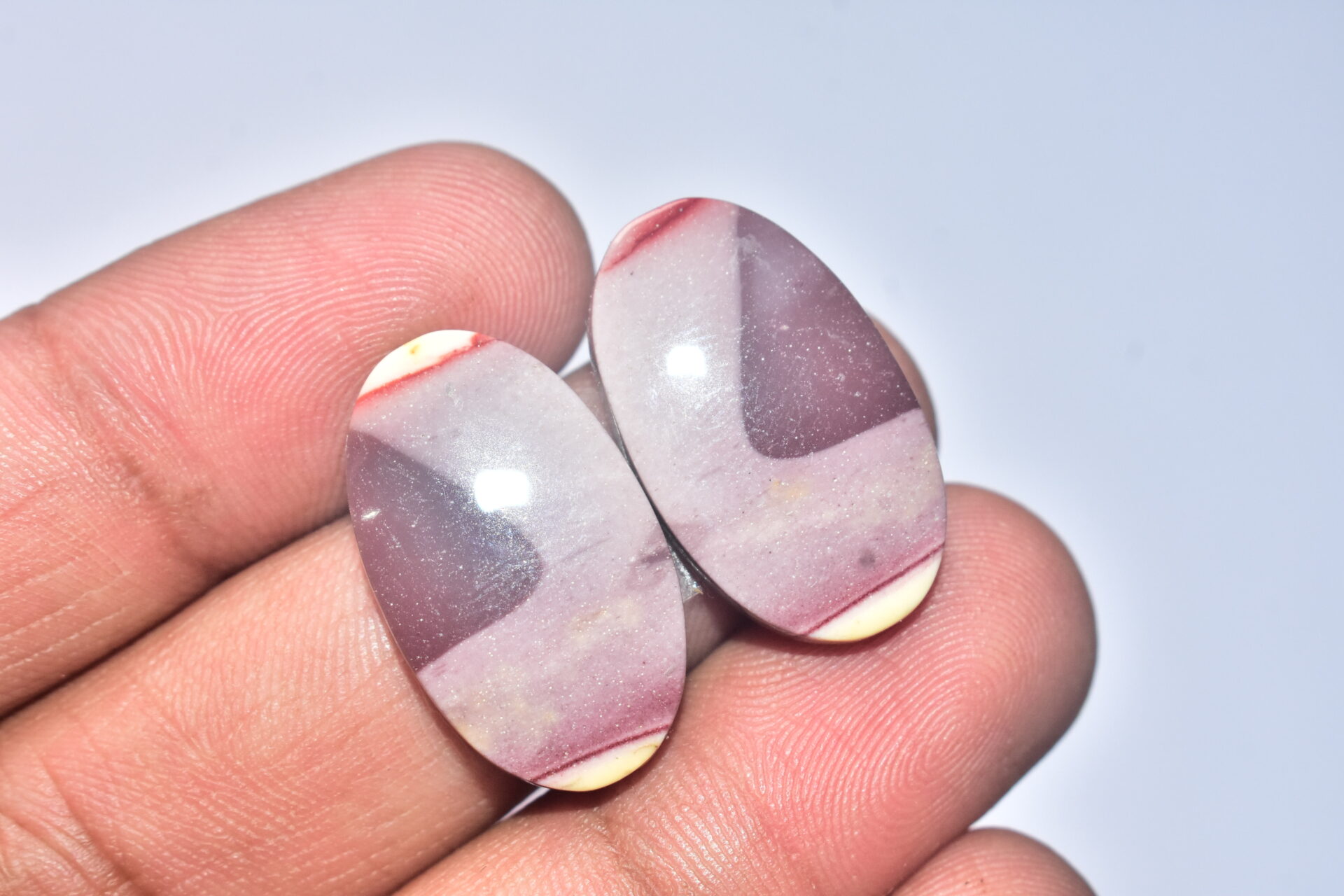 Mookaite Cabochon / Natural Red Mookaite Gemstone / For Wire Wrap Jewelry / Oval Shape / 28.60 Ct/ 25x15x4 mm. / Loose Gemstone / Q- 739 - Image 4