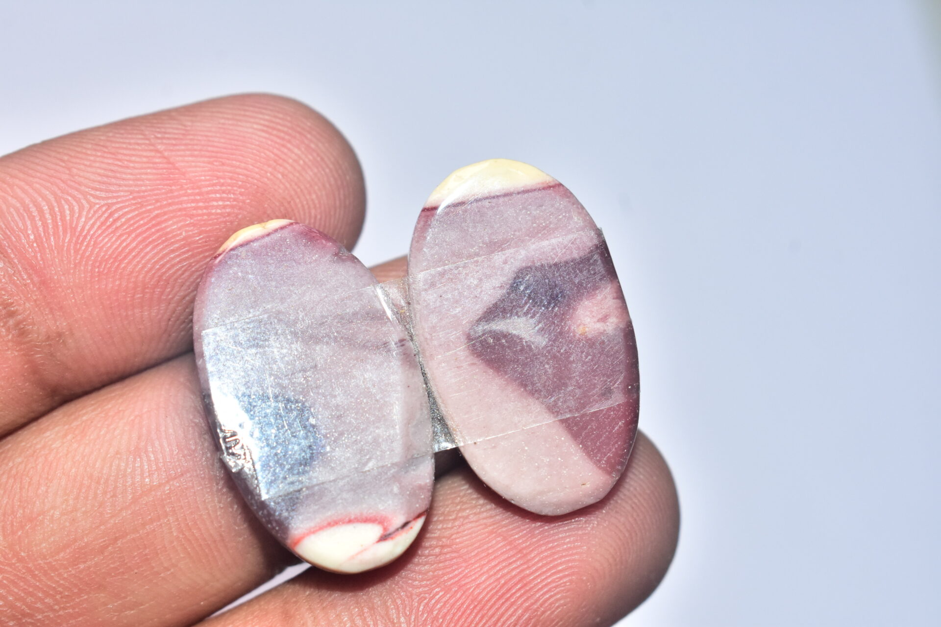 Mookaite Cabochon / Natural Red Mookaite Gemstone / For Wire Wrap Jewelry / Oval Shape / 28.60 Ct/ 25x15x4 mm. / Loose Gemstone / Q- 739 - Image 5