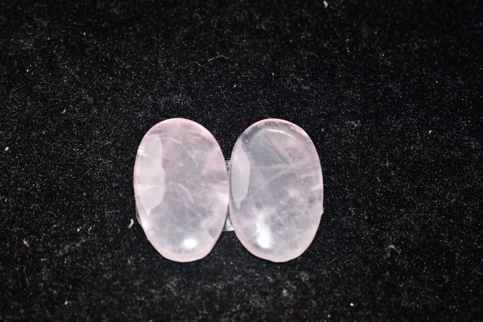 Rose Quartz Pair Cabochon / Pink Rose Quartz Pair Gemstone / High Quality / Oval Shape / 26.50 Ct. / 23x14x4 mm. / Loose Gemstone / Q-801 - Image 4