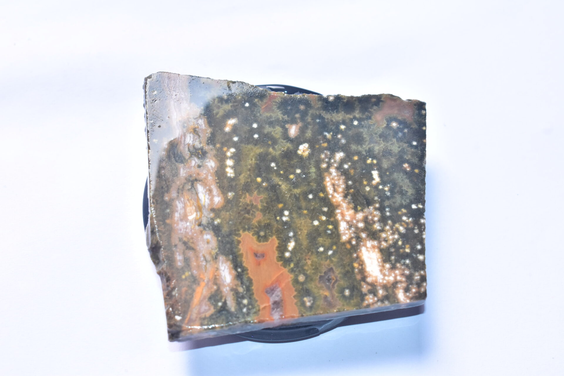 Ocean Jasper Slice Cabochon / Top Quality Ocean Jasper Gemstone / Slice / 235.05 Ct. / 62x60x6 mm. Loose Gemstone A-212 - Image 2