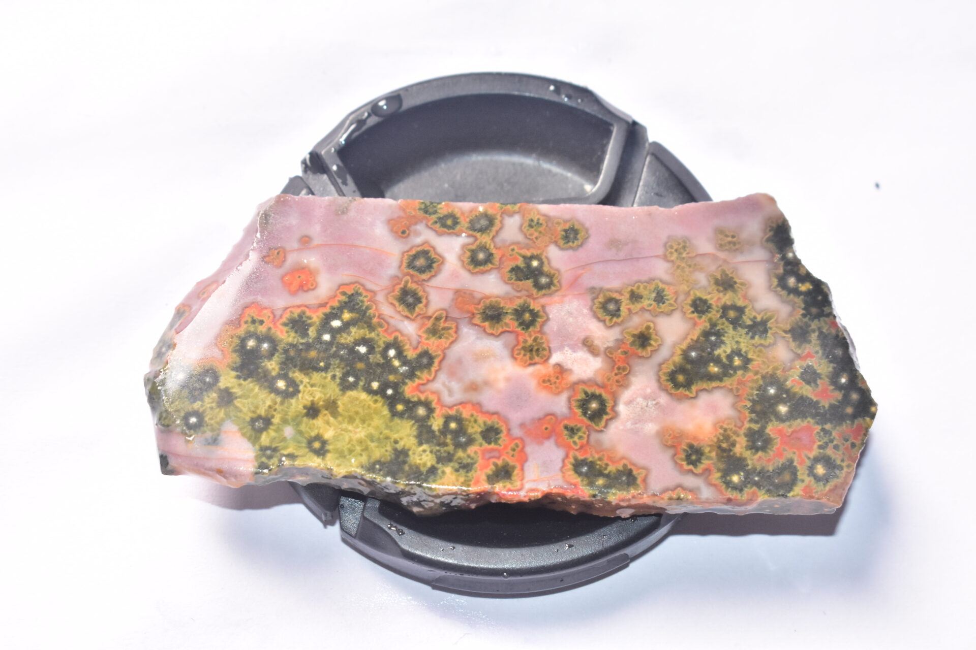 Ocean Jasper Slice Cabochon / Top Quality Ocean Jasper Gemstone / Slice / 153.50 Ct. / 78x36x6 mm. Loose Gemstone A-214 - Image 2