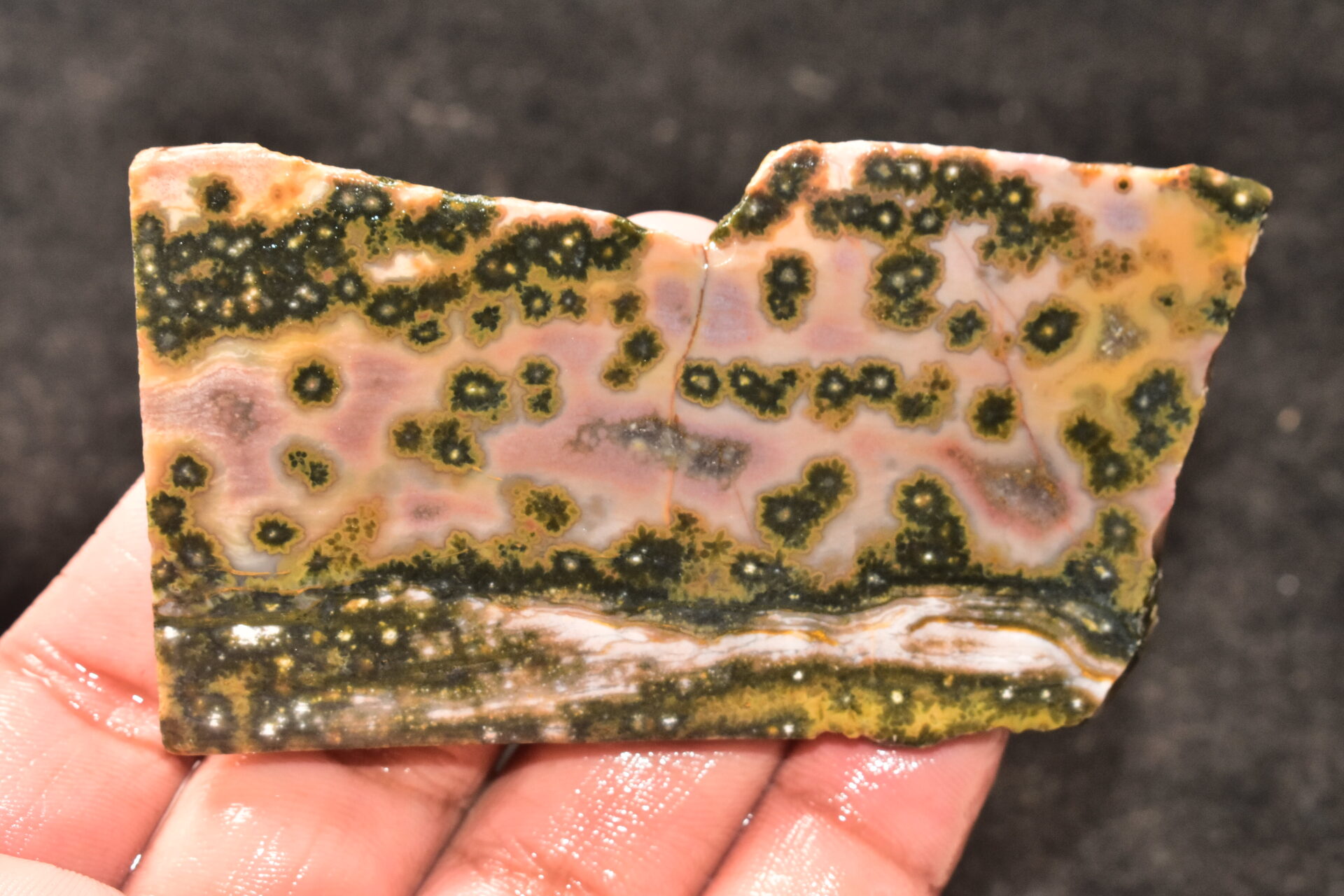 Ocean Jasper Slice Cabochon / Top Quality Ocean Jasper Gemstone / Slice / 272.40 Ct. / Loose Gemstone A-228 - Image 3
