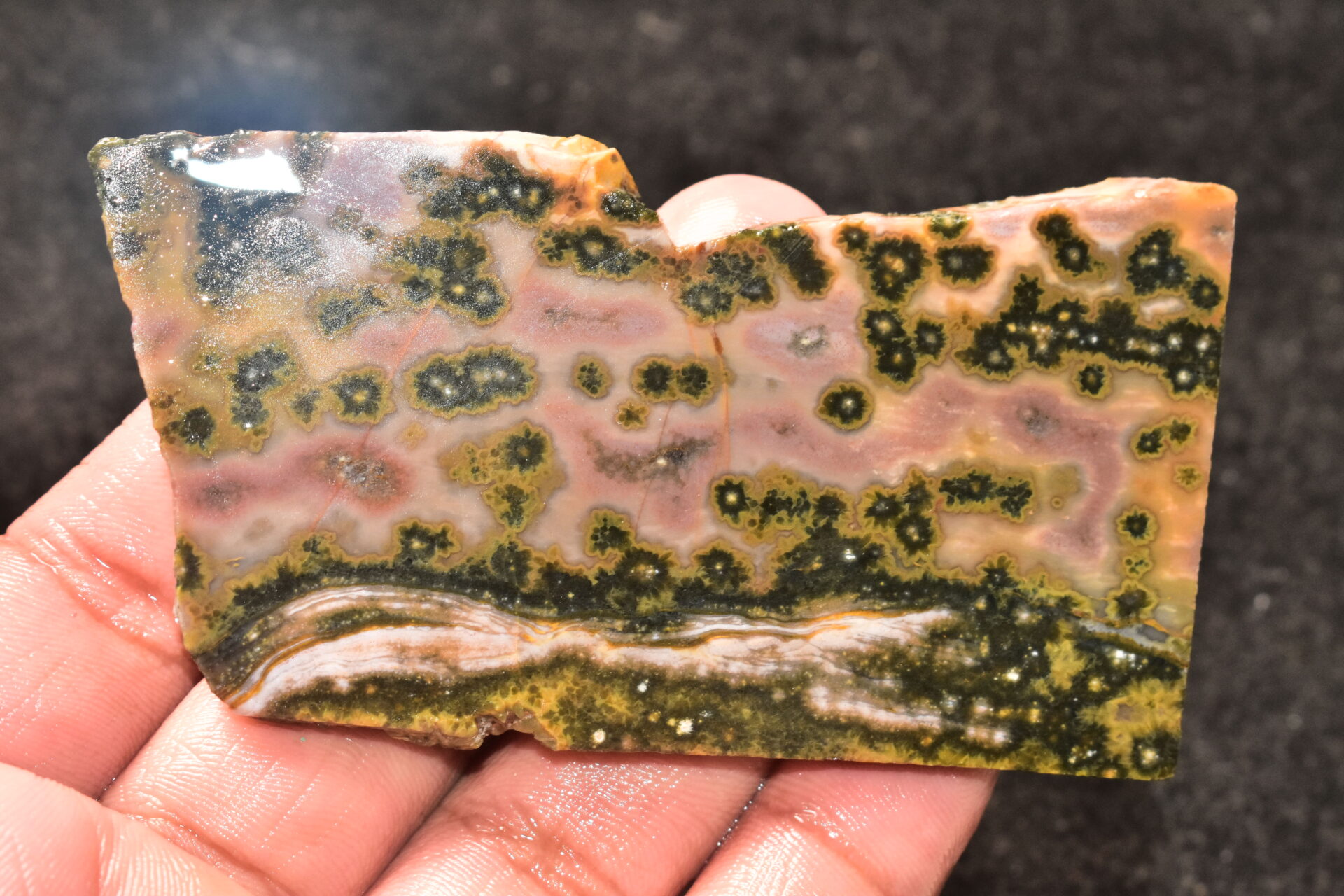 Ocean Jasper Slice Cabochon / Top Quality Ocean Jasper Gemstone / Slice / 272.40 Ct. / Loose Gemstone A-228 - Image 5