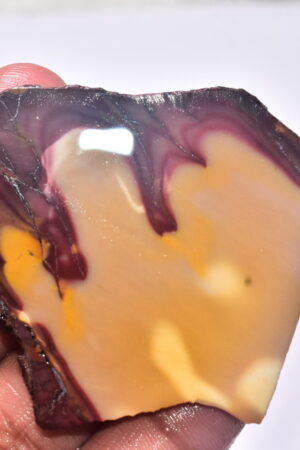 Mookaite Slice Cabochon / Red & Yellow Mookaite Slice Gemstone / Slice / 170.90 Ct. / 73x52x5 mm. / Loose Gemstone / A-238