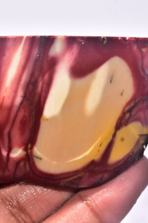 Mookaite Slice Cabochon / Red & Yellow Mookaite Slice Gemstone / Slice / 160.05 Ct. / 64x49x5 mm. / Loose Gemstone / A-241