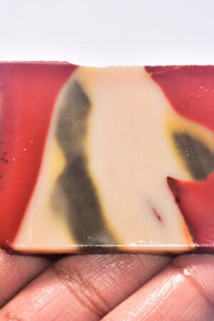 Mookaite Slice Cabochon / Red & Yellow Mookaite Slice Gemstone / Slice / 196.50 Ct. / 75x48x5 mm. / Loose Gemstone / A-228