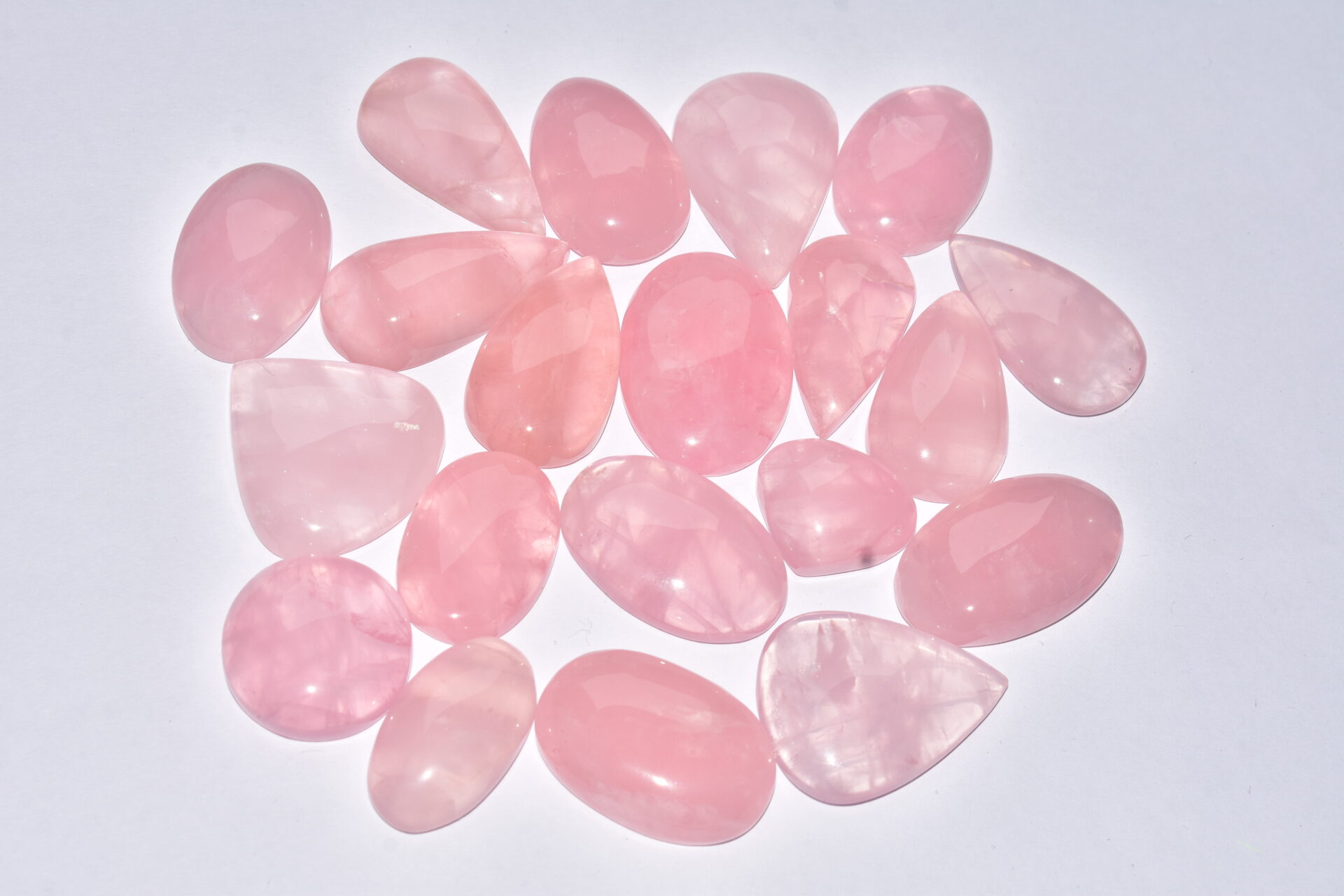 Rose Quartz Cabochon Wholesale Cabochon Rose Quartz 100 grams